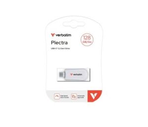 Памет Verbatim Plectra USB-C Flash Drive White 128GB