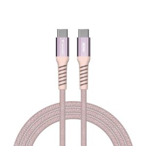 Кабел Verbatim Sync & Charge USB-C to USB-C 60W Magnetic 120 cm - Pink