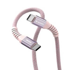 Кабел Verbatim Sync & Charge USB-C to USB-C 60W Magnetic 120 cm - Pink