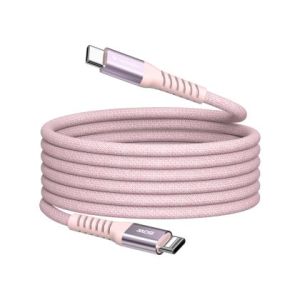 Кабел Verbatim Sync & Charge USB-C to USB-C 100W Magnetic 120 cm - Pink