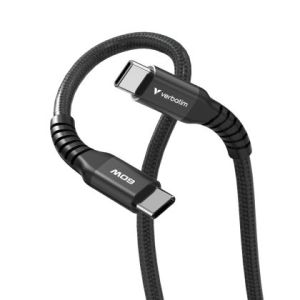 Кабел Verbatim Sync & Charge USB-C to USB-C 60W Magnetic 120 cm - Black