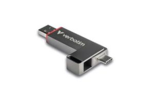 Твърд диск Verbatim Dual QuickStick USB-C & USB-A USB 3.2 Gen 1 128GB