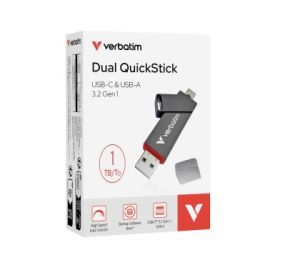 Твърд диск Verbatim Dual QuickStick USB-C & USB-A USB 3.2 Gen 1 1TB