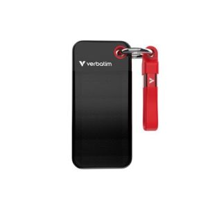 Твърд диск Verbatim Pocket SSD USB 3.2 Gen 2 1TB Black/Red