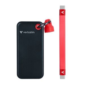 Твърд диск Verbatim Pocket SSD USB 3.2 Gen 2 1TB Black/Red