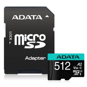 Памет Adata 512GB MicroSDXC UHS-I U3 V30S A2 (1 adapter)