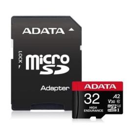 Памет Adata 32GB MicroSDHC UHS-I U3 V30S(R100MB/s) HIGH (1 adapter)