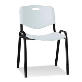 Стол ISO Plastic Black Посетителски, Пластмаса, Сив