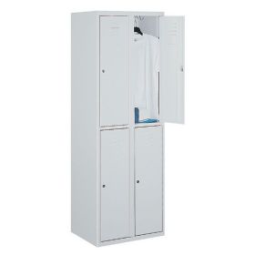 Метален гардероб Malow Wardrobe Locker SUS322W С 4 отделения, 60x50x180 cm Сив
