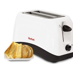 Тостер Tefal TT130130, Delfini 2, Toaster, 850W, 2 Hole, 7 Stage thermostat, Stop function, Defrosting, Reheating, white
