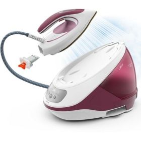 Парогенератор Tefal SV9201E0, Express Protect, red, 2800W, manual temp settings, 7.5bars, 130g/min, steam boost 530g/min, Durilium Airglide Autoclean soleplate, AD, AO, removable water tank 1,8L, calc collector, lock system, fast heat up 2min