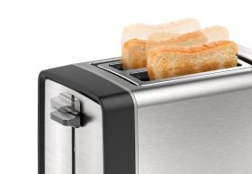 Тостер Bosch TAT5P420, Toaster, DesignLine, Stainless steel,  820-970 W, Auto power off, Defrost and warm setting, Lifting high