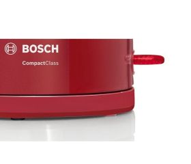 Електрическа кана Bosch TWK3A014, Plastic kettle, CompactClass, 2000-2400 W, 1.7 l, Red