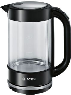 Електрическа кана Bosch TWK70B03, Glass kettle, 2000-2400 W, 1.7 l capacity, automatic switch off, glass/black