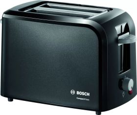Тостер Bosch TAT3A013, Toaster, CompactClass, 825-980 W, Auto power off, Lifting high, Black