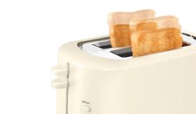 Тостер Bosch TAT7407, Compact Toaster, 800 W, Auto power off, Lifting high, Beige