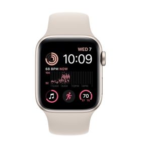 Часовник Apple Watch SE2 GPS + Cellular 40mm Starlight Aluminium Case with Starlight Sport Band - Regular