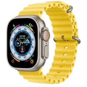 Часовник Apple Watch Ultra GPS + Cellular, 49mm Titanium Case with Yellow Ocean Band