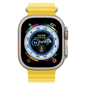 Часовник Apple Watch Ultra GPS + Cellular, 49mm Titanium Case with Yellow Ocean Band