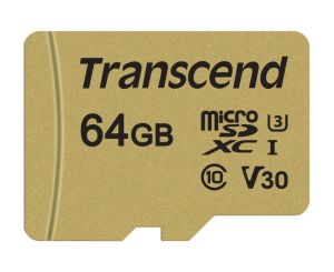 Памет Transcend 64GB micro SD UHS-I U3 (with adapter), MLC