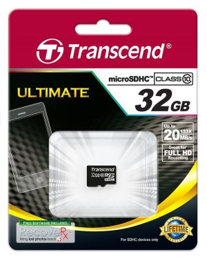 Памет Transcend 32GB micro SDHC (No Box & Adapter, Class 10)