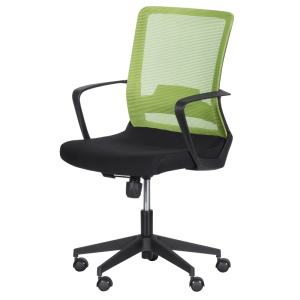 Работен офис стол Carmen 7563 - черен - зелен