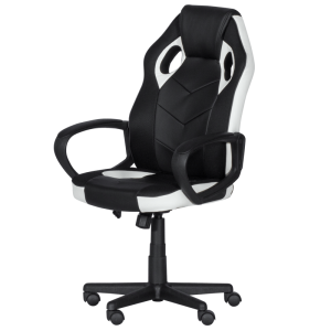 Геймърски стол Carmen 7601 - черен-бял