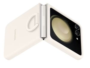 Калъф Samsung F731 Flip5 Silicone Case with Ring Cream