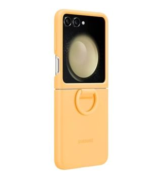 Калъф Samsung F731 Flip5 Silicone Case with Ring Apricot