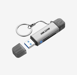Четец за карти HIKSEMI Card Reader, USB 3.0 and Type-C, SD cards and TF cards