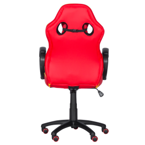 Геймърски стол с футболни мотиви Carmen 6301 - червено-черен