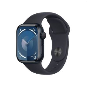 Часовник Apple Watch Series 9 GPS 41mm Midnight Aluminium Case with Midnight Sport Band - M/L