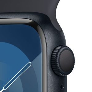 Часовник Apple Watch Series 9 GPS 41mm Midnight Aluminium Case with Midnight Sport Band - M/L