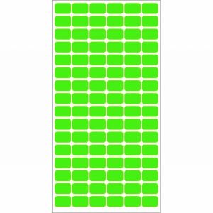 Етикети за цени 12x18 mm 96 етик./лист Зелен неон