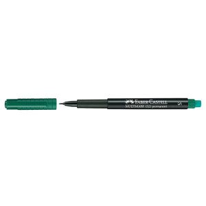 Универсален перманентен OHP маркер Faber-Castell 1523 S 0.4 mm Зелен