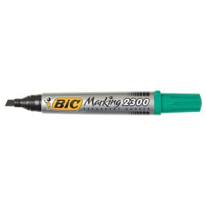 Перманентен маркер Bic 2300 Скосен връх 3.1-5.3 mm Зелен