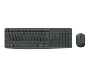 Комплект Logitech MK235 Wireless Keyboard and Mouse Combo - Grey - US INTL