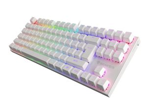 Клавиатура Genesis Gaming Keyboard Thor 303 TKL White RGB Backlight US Layout Brown Switch